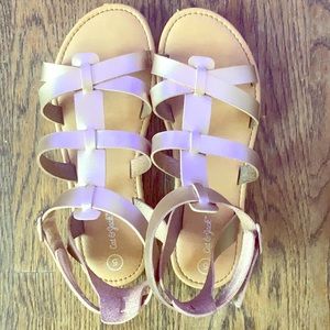 Rose-gold sandals